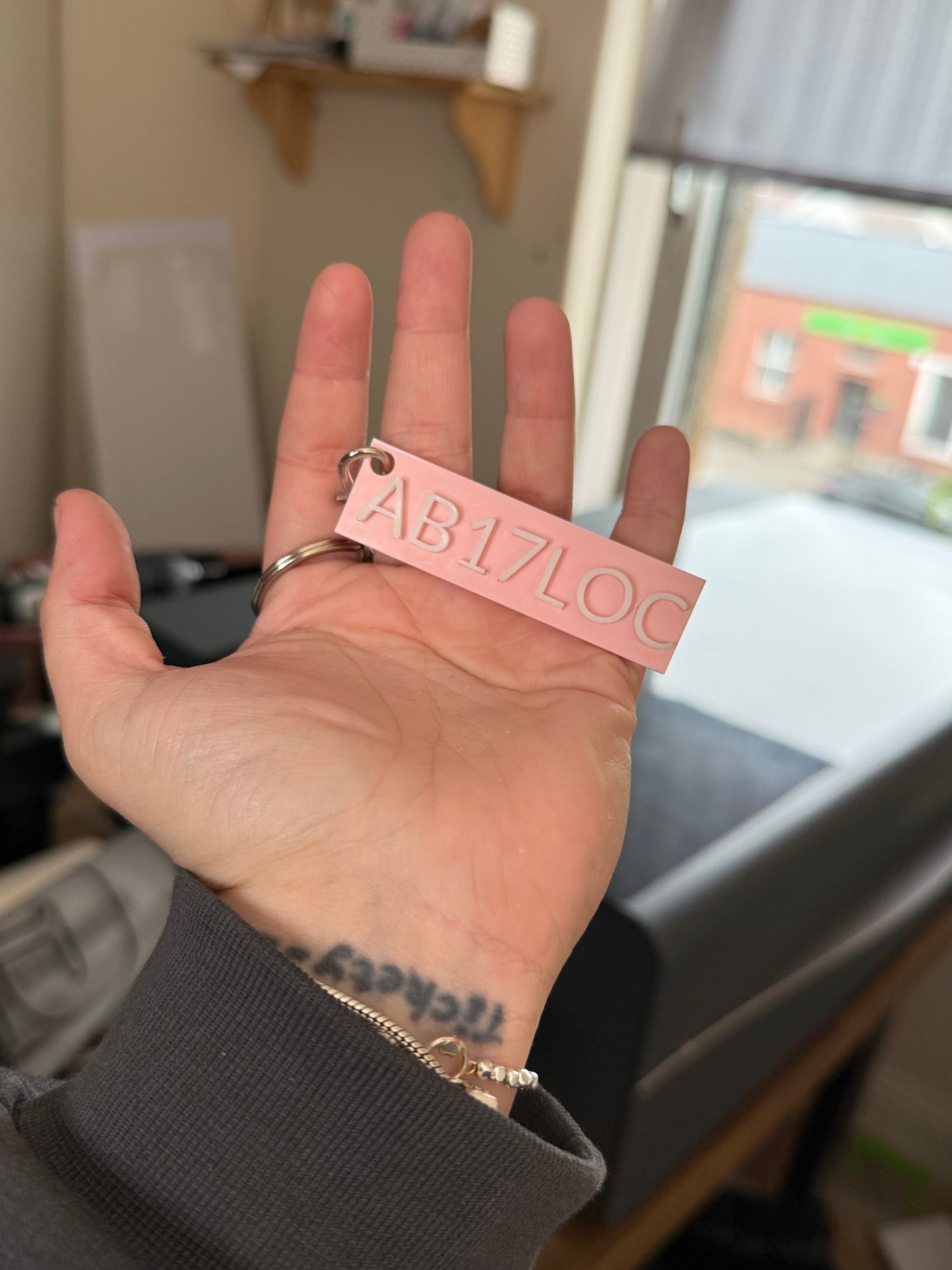 Number plate 3D keyrings