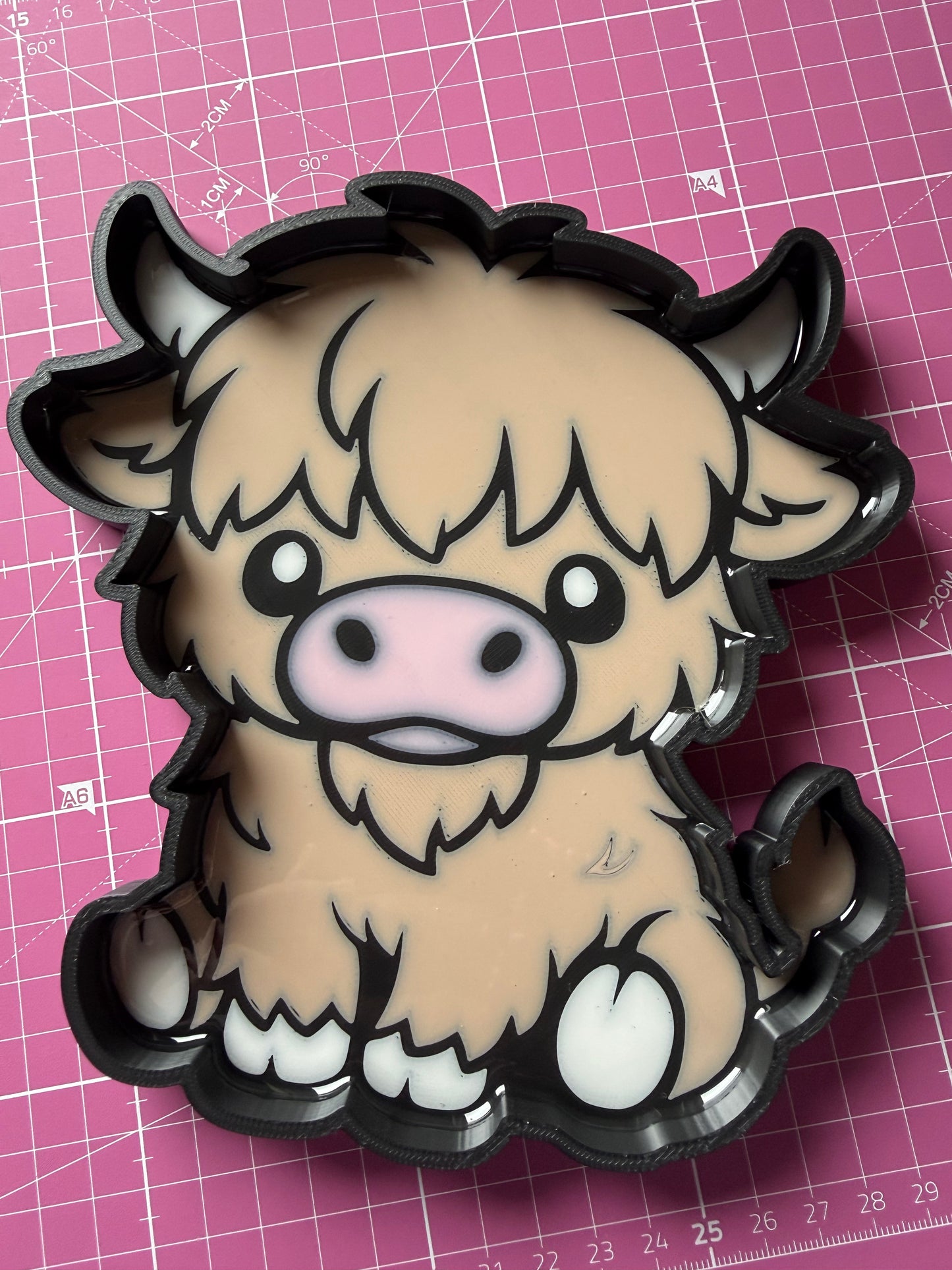Highland cow tray
