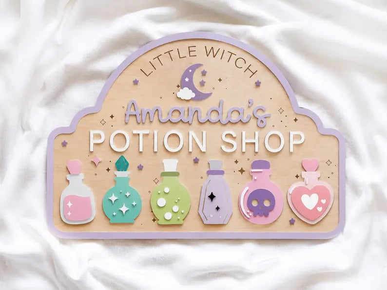 Potion shop signs