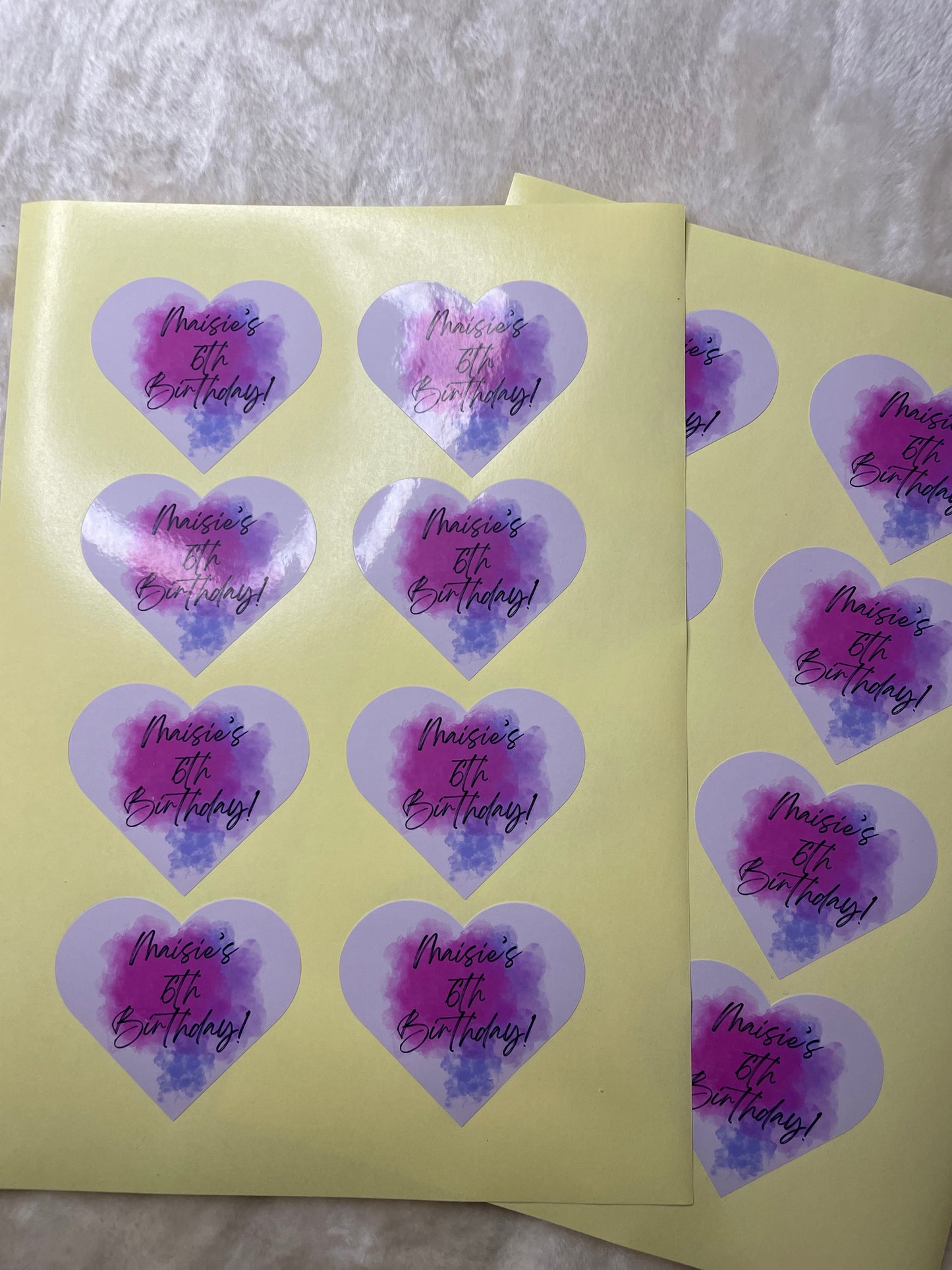 Sticker sheets
