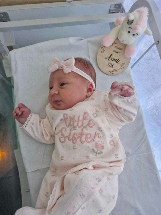 Engraved baby signs
