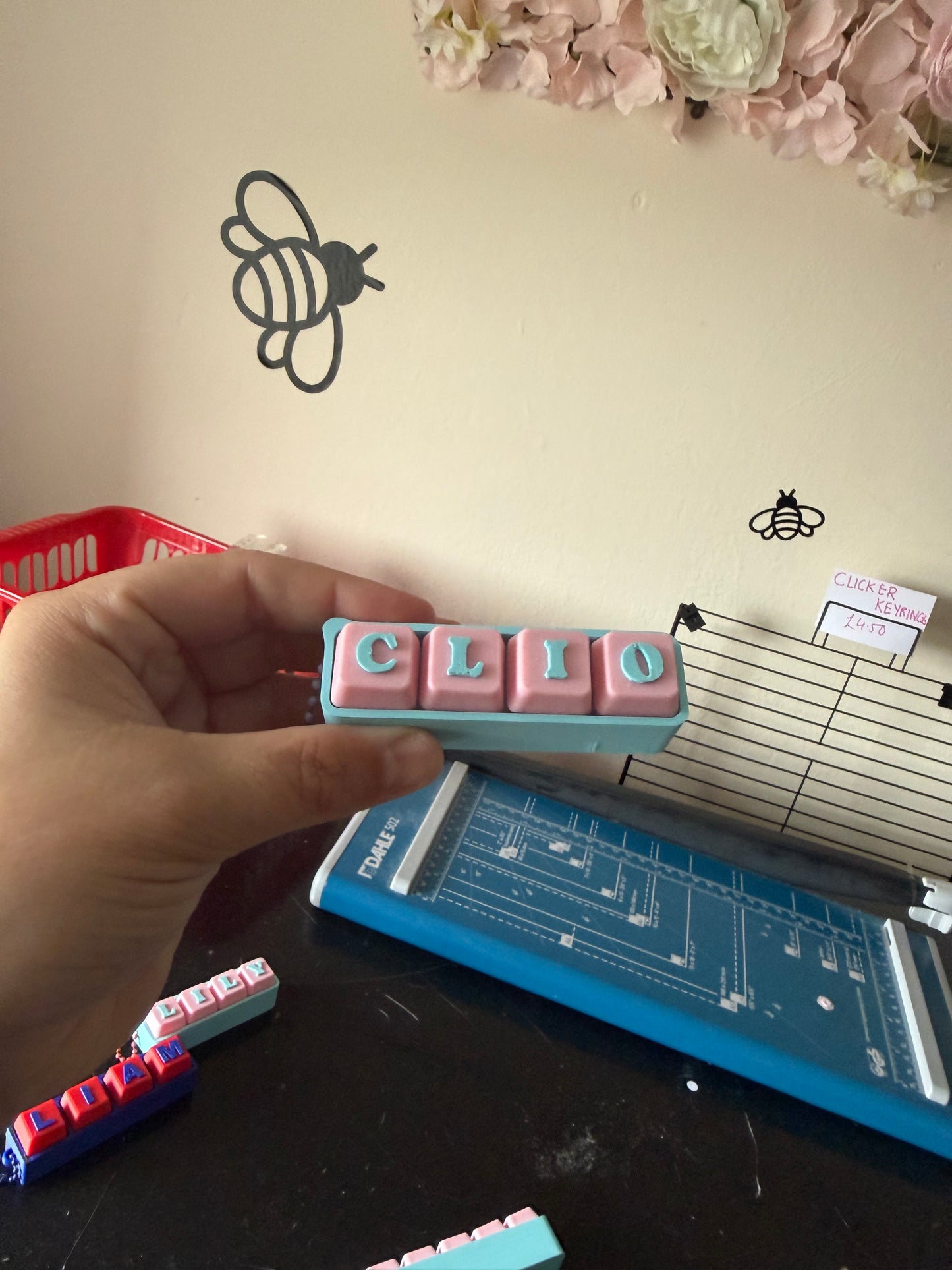 3D keyboard clickers