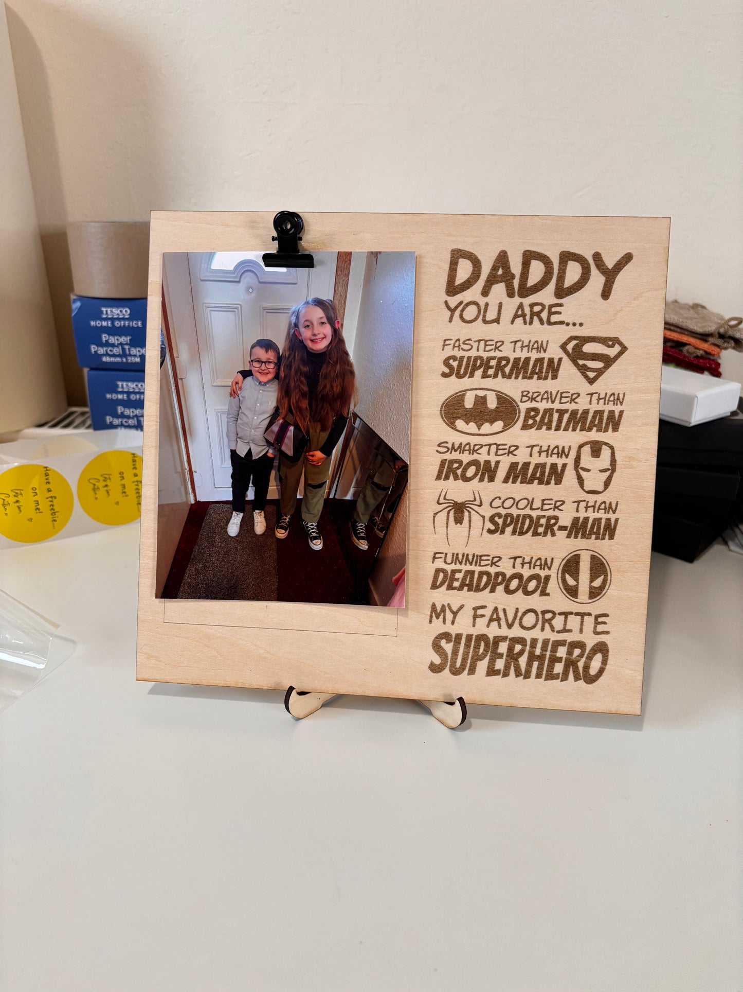 Superhero picture frame