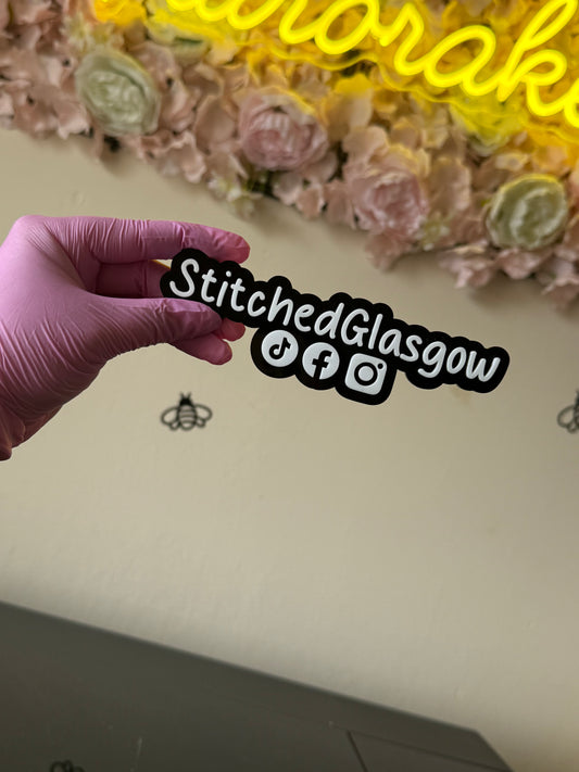 Acrylic business tag
