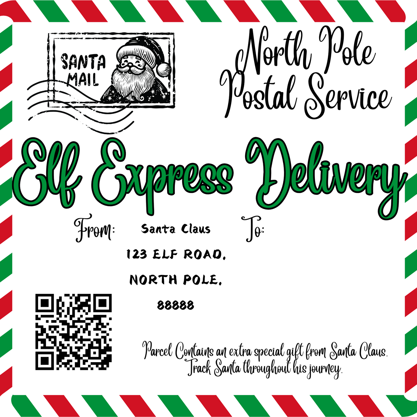 Elf box stickers